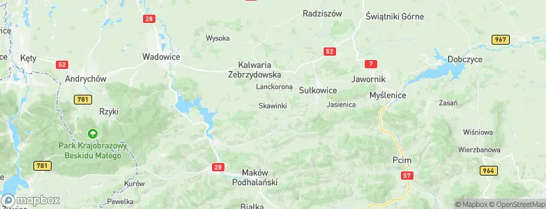 Skawinki, Poland Map