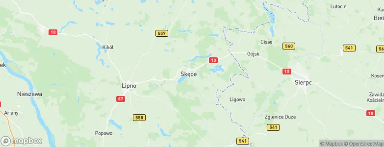 Skępe, Poland Map