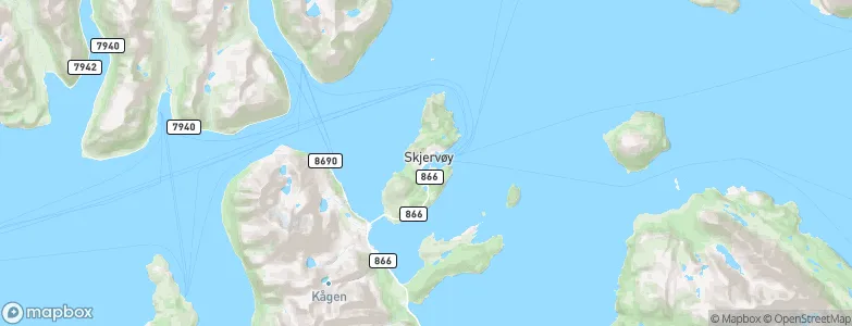 Skjervøy, Norway Map