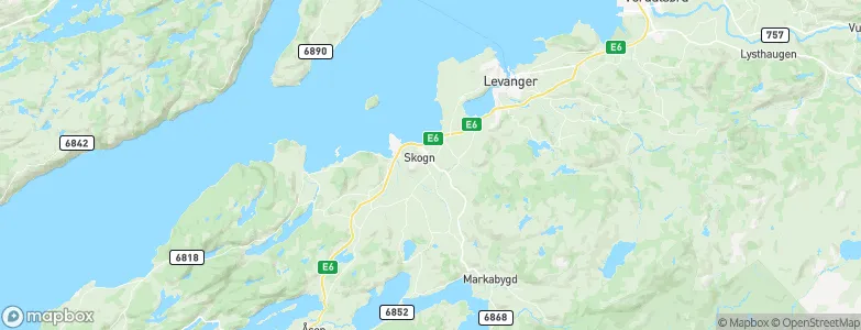 Skogn, Norway Map