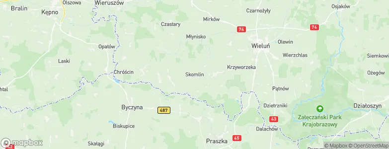 Skomlin, Poland Map