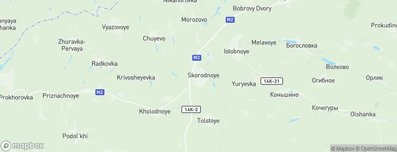 Skorodnoye, Russia Map