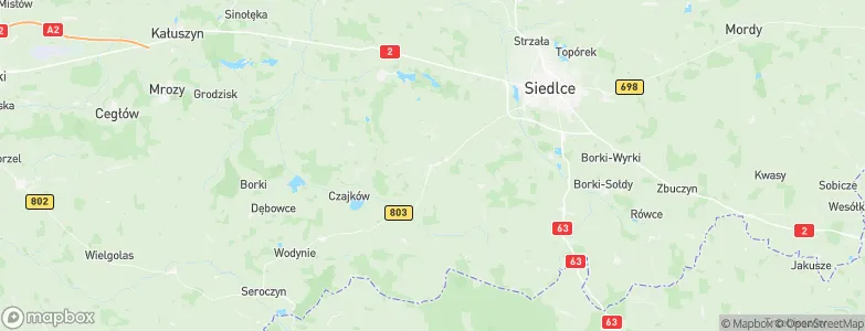 Skórzec, Poland Map