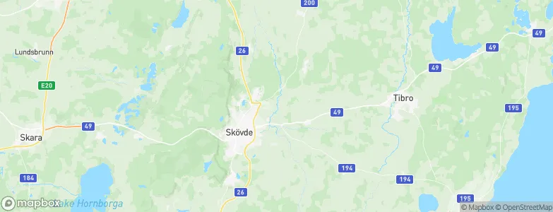 Skövde Kommun, Sweden Map