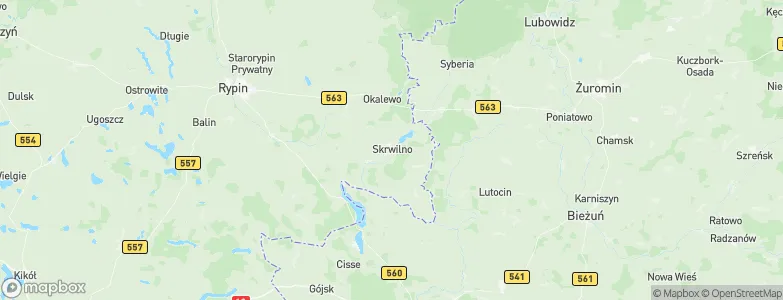 Skrwilno, Poland Map
