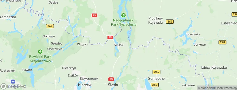 Skulsk, Poland Map