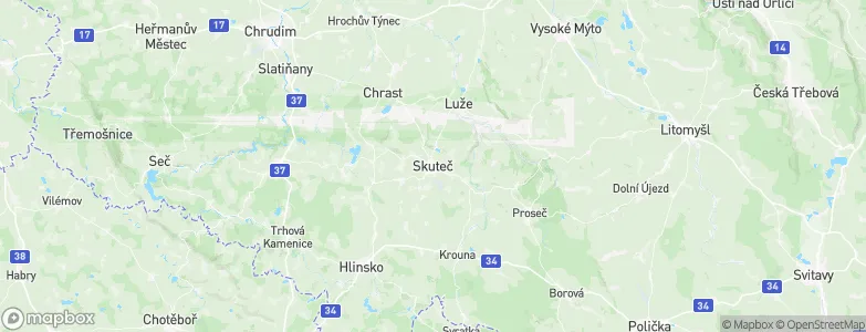 Skuteč, Czechia Map