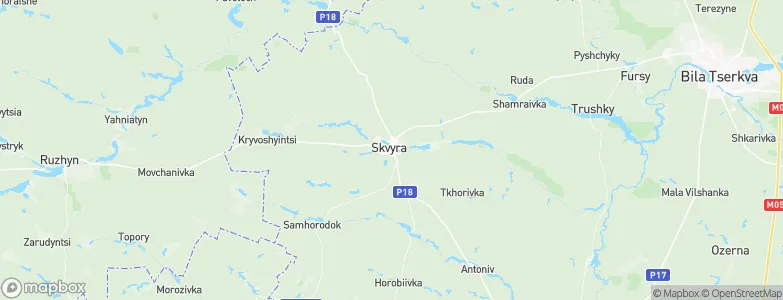 Skvyra, Ukraine Map