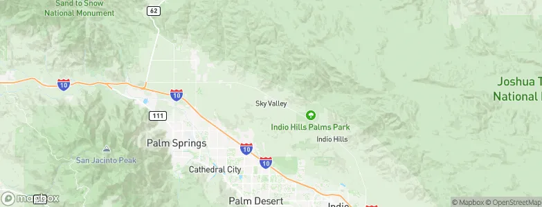 Sky Valley, United States Map