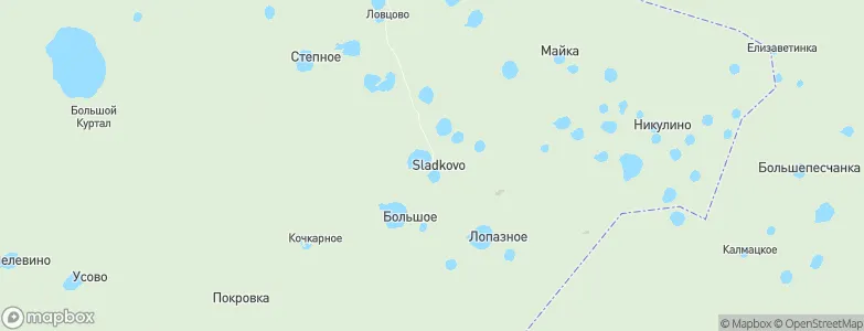 Sladkovo, Russia Map