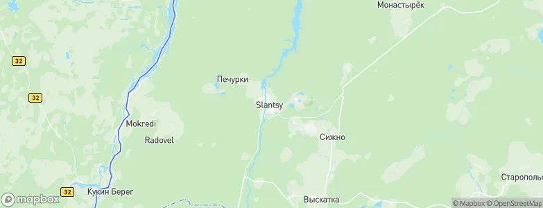 Slantsy, Russia Map