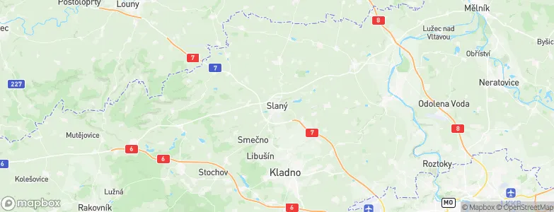 Slaný, Czechia Map