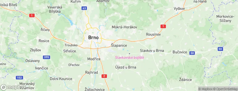 Šlapanice, Czechia Map