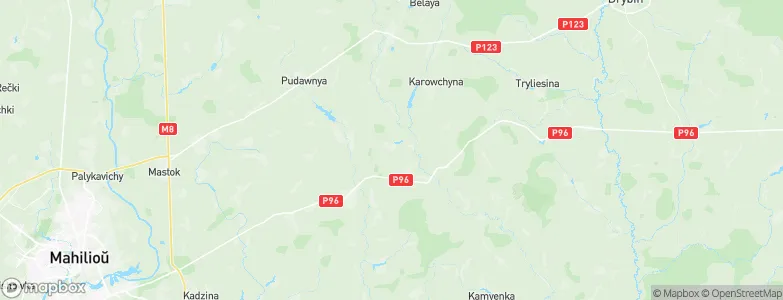 Slastsyeny, Belarus Map