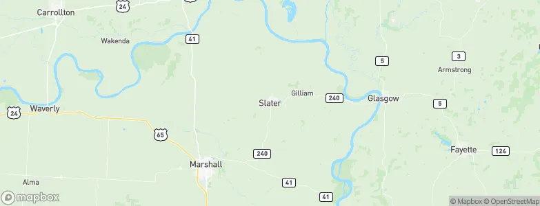 Slater, United States Map
