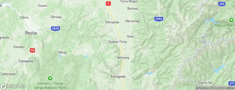 Slatina-Timiş, Romania Map