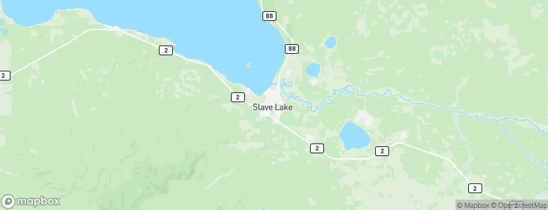 Slave Lake, Canada Map