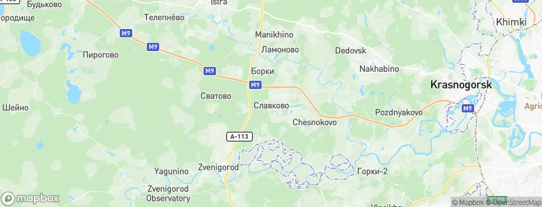 Slavkovo, Russia Map