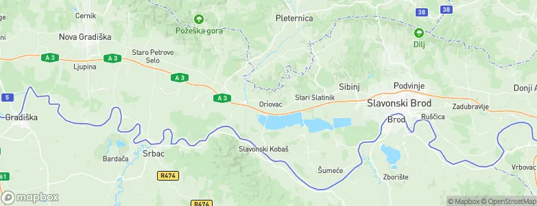 Slavonski Brod-Posavina, Croatia Map