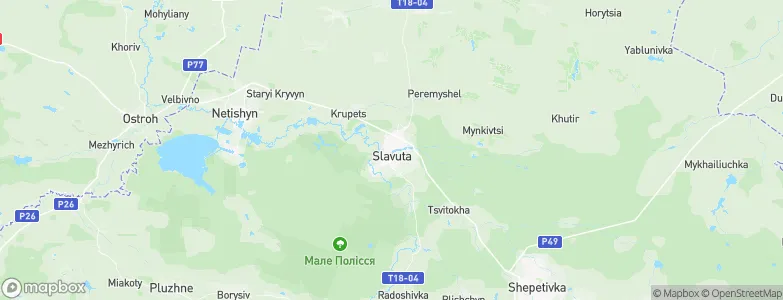 Slavuta, Ukraine Map