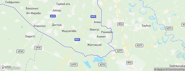 Slavyanka, Kazakhstan Map