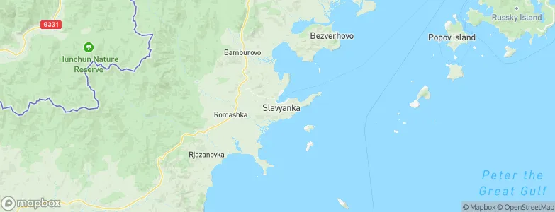 Slavyanka, Russia Map