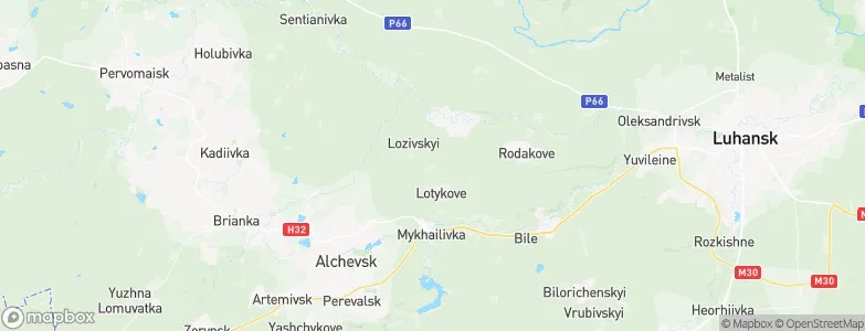 Slavyanoserbsk, Ukraine Map
