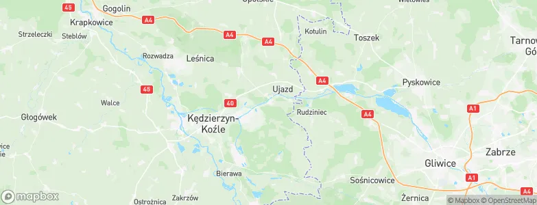 Sławięcice, Poland Map