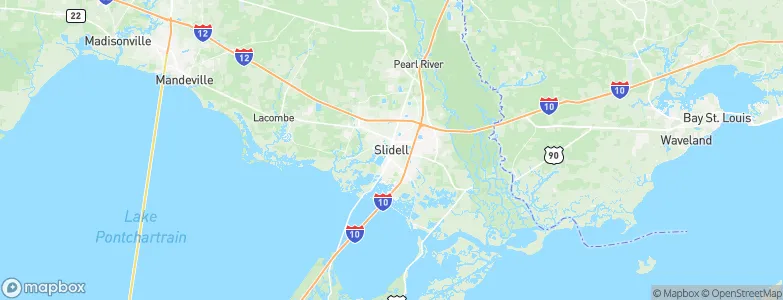 Slidell, United States Map