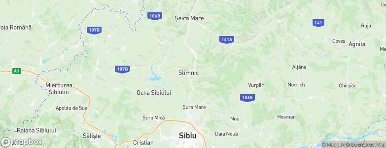 Slimnic, Romania Map