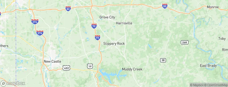 Slippery Rock, United States Map