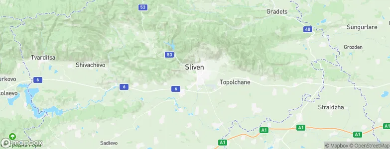 Sliven, Bulgaria Map