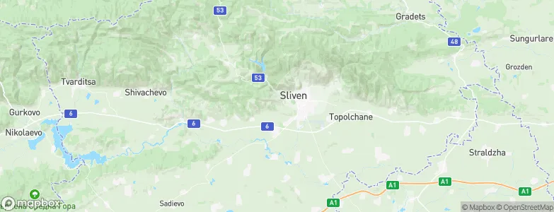 Sliven, Bulgaria Map