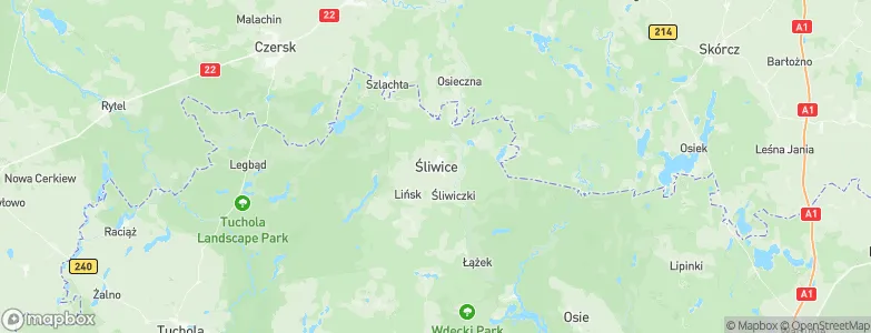 Śliwice, Poland Map