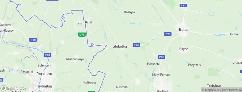 Slobidka, Ukraine Map