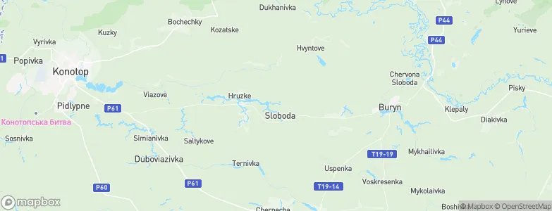 Sloboda, Ukraine Map