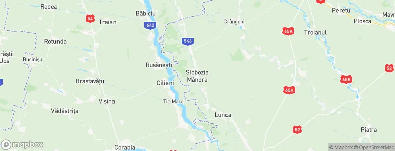 Slobozia-Mândra, Romania Map