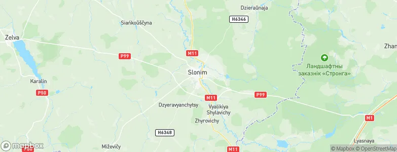 Slonim, Belarus Map