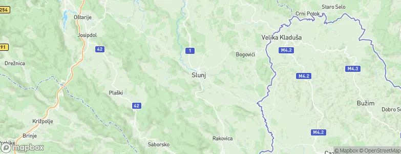 Slunj, Croatia Map