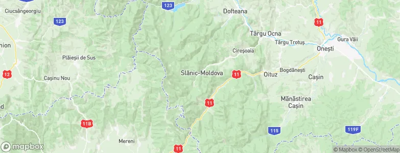 Slănic-Moldova, Romania Map