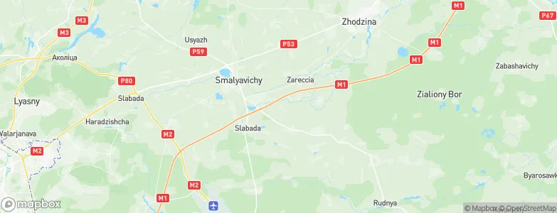 Smalyavitski Rayon, Belarus Map