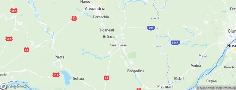 Smârdioasa, Romania Map