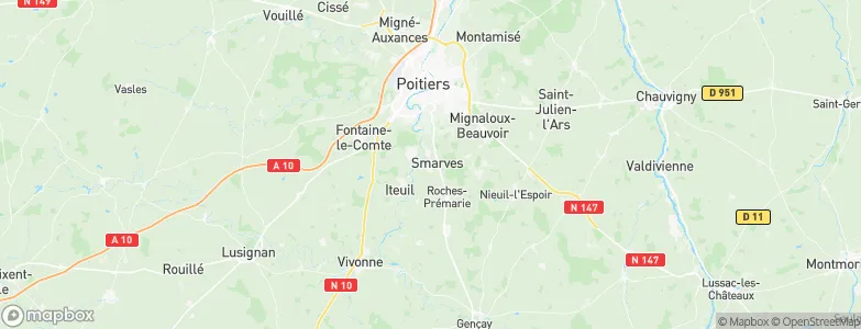 Smarves, France Map