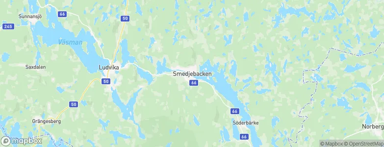 Smedjebacken, Sweden Map