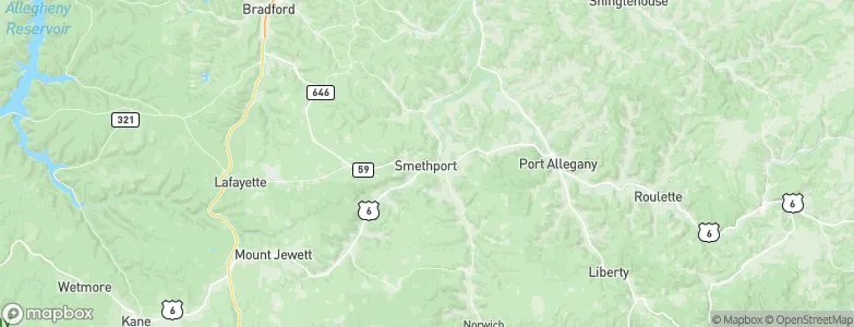 Smethport, United States Map