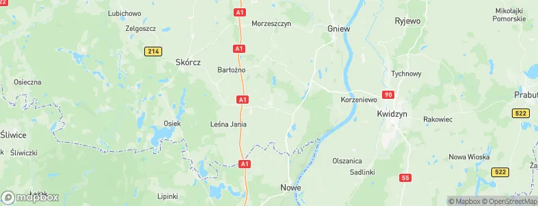 Smętowo Graniczne, Poland Map