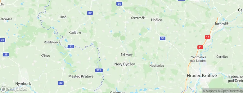 Smidary, Czechia Map