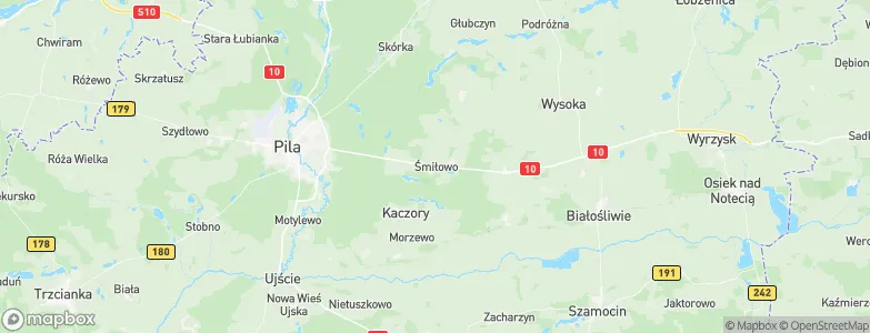Śmiłowo, Poland Map