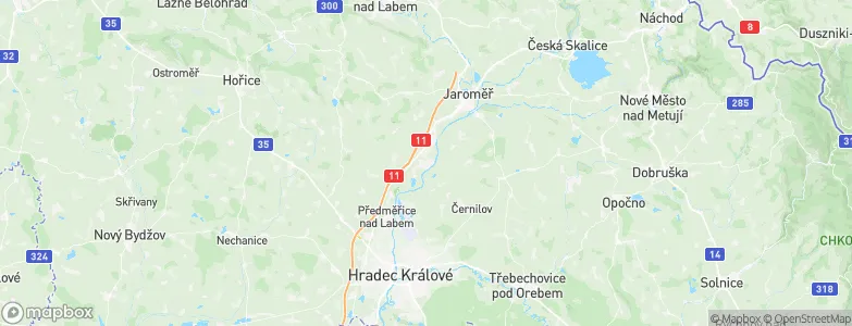 Smiřice, Czechia Map