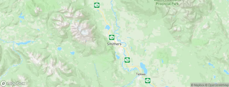 Smithers, Canada Map